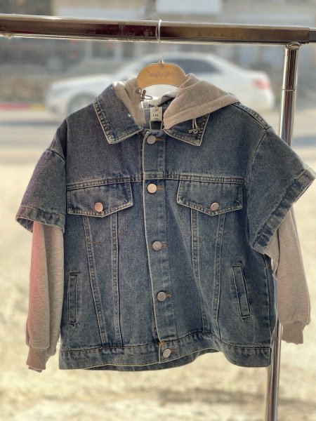 جاكيت جينس كمام فوتر