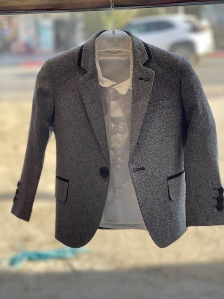 جاكيت رسمي رمادي